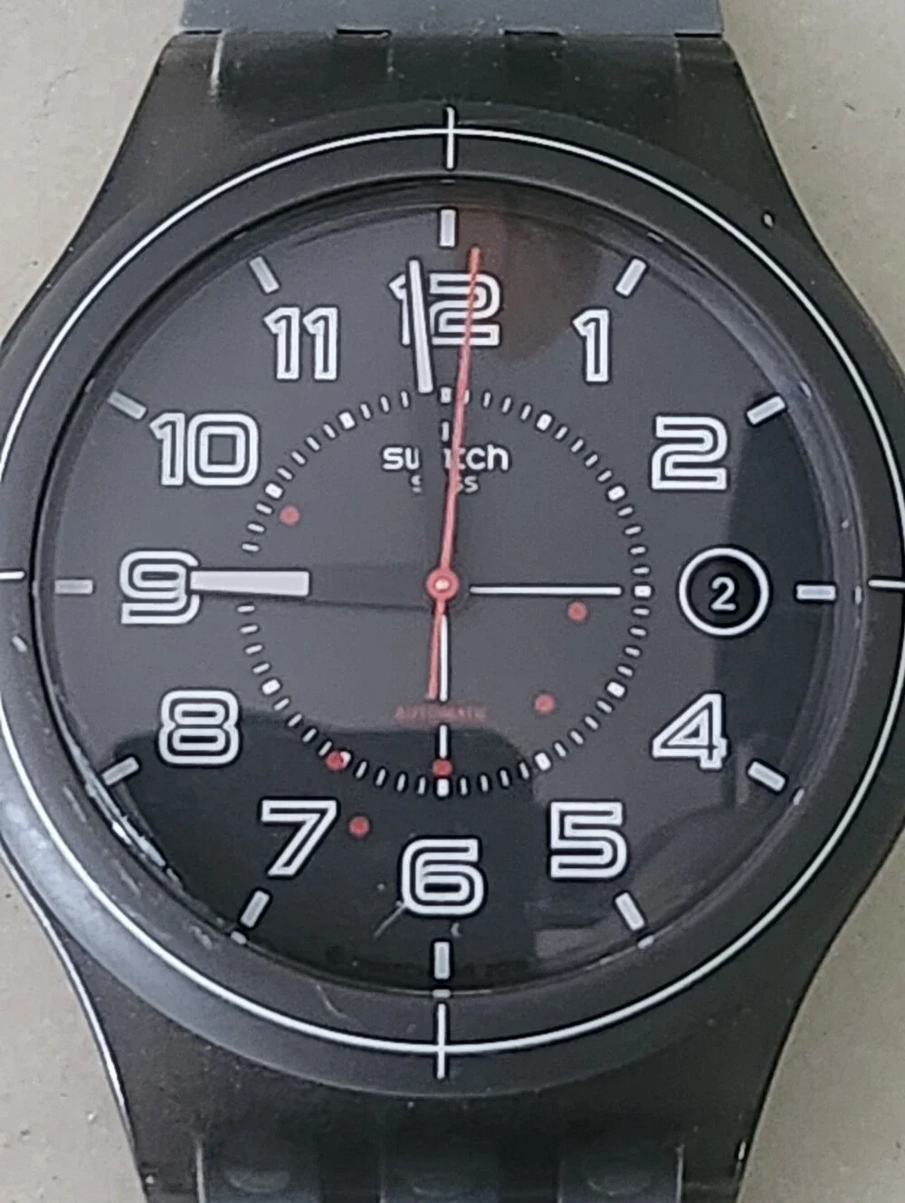SWATCH Sistem Ash (SUTM401) Automatic Wristwatch